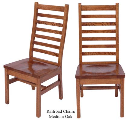 railroad dining room chairs