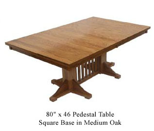 Pedestal dining room table