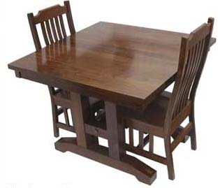 Trestle dining room table
